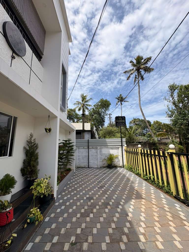 Palm-Lined Entrance