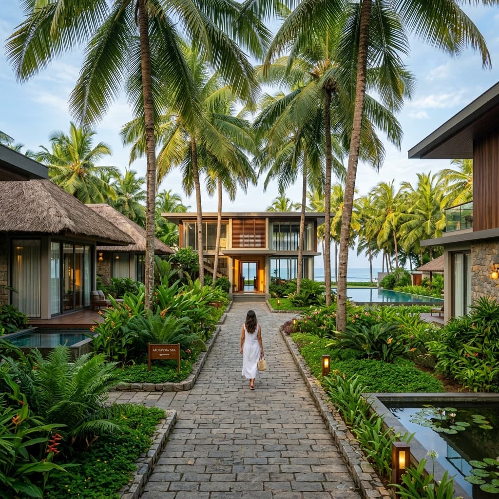 Palm Paradise Beach Resort modern luxury tropical villa sanctuary